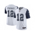 Youth Nike Dallas Cowboys #12 Roger Staubach Limited White Rush NFL Jersey