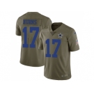 Youth Nike Dallas Cowboys #17 Allen Hurns Olive Stitched NFL Limited 2017 Salute to Service Jersey