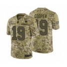 Youth Nike Dallas Cowboys #19 Amari Cooper Limited Camo 2018 Salute to Service NFL Jersey
