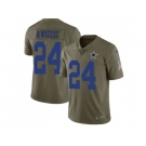 Youth Nike Dallas Cowboys #24 Chidobe Awuzie Olive Stitched NFL Limited 2017 Salute to Service Jersey