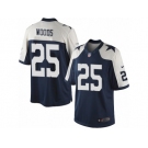 Youth Nike Dallas Cowboys #25 Xavier Woods Limited Navy Blue Throwback Alternate NFL Jersey