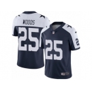 Youth Nike Dallas Cowboys #25 Xavier Woods Vapor Untouchable Limited Navy Blue Throwback Alternate NFL Jersey