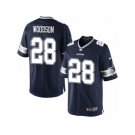 Youth Nike Dallas Cowboys #28 Darren Woodson Limited Navy Blue Team Color NFL Jersey