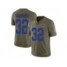 Youth Nike Dallas Cowboys #32 Orlando Scandrick Limited Olive 2017 Salute to Service NFL Jersey