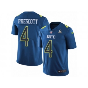 Youth Nike Dallas Cowboys #4 Dak Prescott Limited Blue 2017 Pro Bowl NFL Jersey