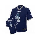 Youth Nike Dallas Cowboys #4 Dak Prescott Limited Navy Blue Drift Fashion NFL Jersey