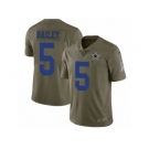 Youth Nike Dallas Cowboys #5 Dan Bailey Limited Olive 2017 Salute to Service NFL Jersey