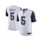 Youth Nike Dallas Cowboys #5 Dan Bailey Limited White Rush NFL Jersey