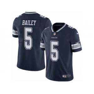 Youth Nike Dallas Cowboys #5 Dan Bailey Vapor Untouchable Limited Navy Blue Team Color NFL Jersey
