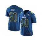 Youth Nike Dallas Cowboys #50 Sean Lee Navy Stitched NFL Limited NFC 2017 Pro Bowl Jersey