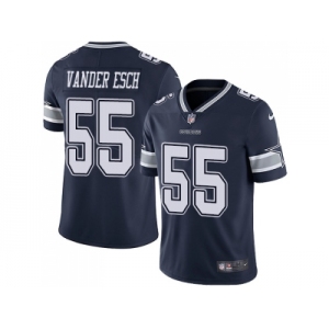 Youth Nike Dallas Cowboys #55 Leighton Vander Esch Navy Blue Team Color Stitched NFL Vapor Untouchable Limited Jersey