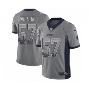 Youth Nike Dallas Cowboys #57 Damien Wilson Limited Gray Rush Drift Fashion NFL Jersey