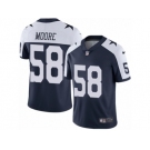 Youth Nike Dallas Cowboys #58 Damontre Moore Vapor Untouchable Limited Navy Blue Throwback Alternate NFL Jersey