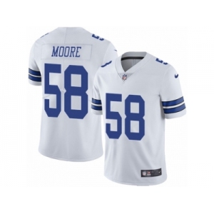 Youth Nike Dallas Cowboys #58 Damontre Moore Vapor Untouchable Limited White NFL Jersey