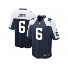 Youth Nike Dallas Cowboys #6 Chris Jones Game Navy Blue Throwback Alternate NFL Jersey