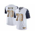 Youth Nike Dallas Cowboys #70 Zack Martin Limited White Gold Rush NFL Jersey