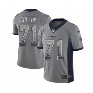 Youth Nike Dallas Cowboys #71 La'el Collins Limited Gray Rush Drift Fashion NFL Jersey