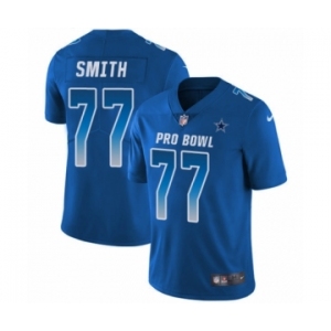 Youth Nike Dallas Cowboys #77 Tyron Smith Limited Royal Blue NFC 2019 Pro Bowl NFL Jersey