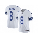 Youth Nike Dallas Cowboys #8 Troy Aikman Vapor Untouchable Limited White NFL Jersey