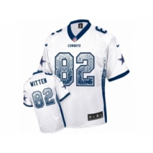 Youth Nike Dallas Cowboys #82 Jason Witten Elite White Drift Fashion NFL Jersey