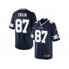 Youth Nike Dallas Cowboys #87 Geoff Swaim Limited Navy Blue Team Color NFL Jersey