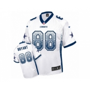 Youth Nike Dallas Cowboys #88 Dez Bryant Elite White Drift Fashion NFL Jersey
