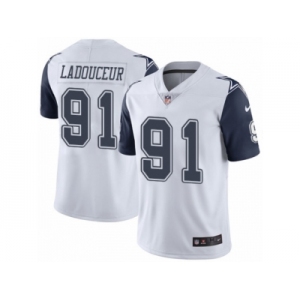 Youth Nike Dallas Cowboys #91 L. P. Ladouceur Limited White Rush NFL Jersey