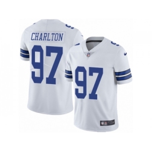 Youth Nike Dallas Cowboys #97 Taco Charlton Vapor Untouchable Limited White NFL Jersey