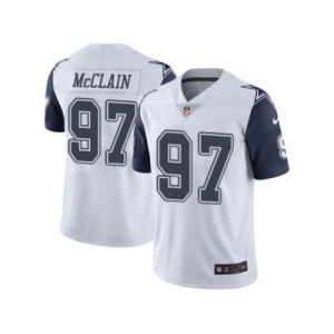 Youth Nike Dallas Cowboys #97 Terrell McClain Limited White Rush NFL Jersey
