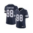 Youth Nike Dallas Cowboys #98 Tyrone Crawford Vapor Untouchable Limited Navy Blue Team Color NFL Jersey