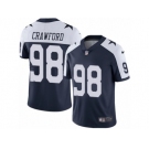 Youth Nike Dallas Cowboys #98 Tyrone Crawford Vapor Untouchable Limited Navy Blue Throwback Alternate NFL Jersey