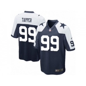 Youth Nike Dallas Cowboys #99 Charles Tapper Game Navy Blue Throwback Alternate NFL Jersey