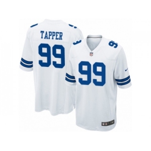 Youth Nike Dallas Cowboys #99 Charles Tapper Game White NFL Jersey