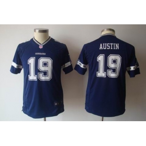 nike youth nfl dallas cowboys #19 austin blue[nike]