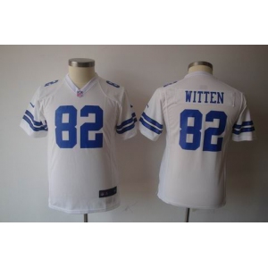 nike youth nfl dallas cowboys #82 witten white[nike]