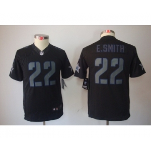 nike youth nfl jerseys dallas cowboys #22 e.smitth black[nike impact limited]