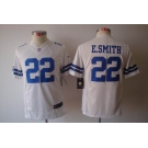 nike youth nfl jerseys dallas cowboys #22 e.smitth white[nike limited]