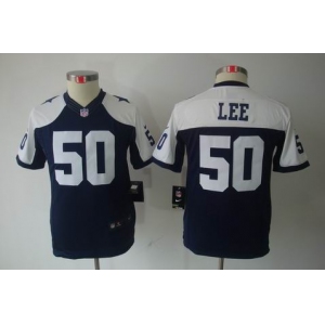 nike youth nfl jerseys dallas cowboys #50 lee blue[nike limited throwback]