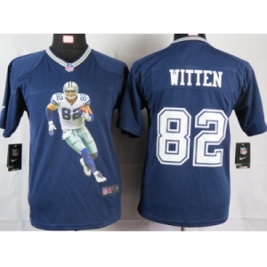 nike youth nfl jerseys dallas cowboys #82 witten blue[portrait fashion]