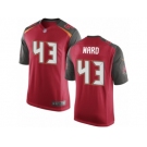 Men Nike Tampa Bay Buccaneers #43 T.J. Ward Game Red Team Color NFL Jersey