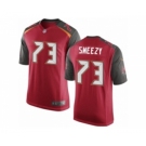 Men's Nike Tampa Bay Buccaneers #73 J. R. Sweezy Game Red Team Color NFL Jersey