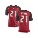 Men's Nike Tampa Bay Buccaneers #21 Justin Evans Elite Red Team Color NFL Jersey