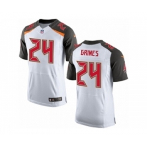 Men's Nike Tampa Bay Buccaneers #24 Brent Grimes Elite White NFL Jersey