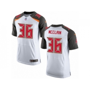 Men's Nike Tampa Bay Buccaneers #36 Robert McClain Elite White NFL Jersey