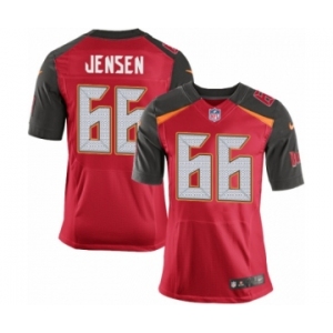 Men's Nike Tampa Bay Buccaneers #66 Ryan Jensen Elite Red Team Color NFL Jersey