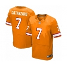 Men's Nike Tampa Bay Buccaneers #7 Chandler Catanzaro Elite Orange Glaze Alternate NFL Jersey