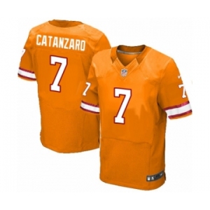 Men's Nike Tampa Bay Buccaneers #7 Chandler Catanzaro Elite Orange Glaze Alternate NFL Jersey