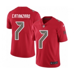 Men's Nike Tampa Bay Buccaneers #7 Chandler Catanzaro Elite Red Rush Vapor Untouchable NFL Jersey