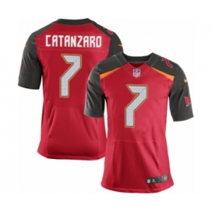 Men's Nike Tampa Bay Buccaneers #7 Chandler Catanzaro Elite Red Team Color NFL Jersey