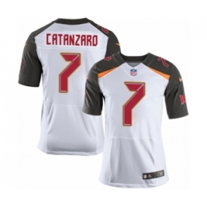 Men's Nike Tampa Bay Buccaneers #7 Chandler Catanzaro Elite White NFL Jersey